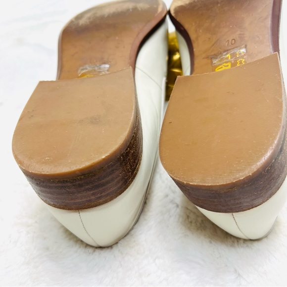 MADEWELL Frances Genuine Leather Ivory Cream Loafers Block Heel Shoes Sz… - Picture 10 of 14